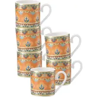 Villeroy & Boch Espressotassen Samarkand Mandarin 50 ml Set van 6