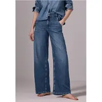 Street One Studio Dames Wide Legs Jeans in Blauw, in size: 29