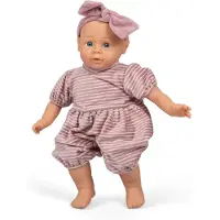 Mamamemo Pop - - Sofia - 40 cm - Blauwe ogen - Romper en hoofdband inbegrepen