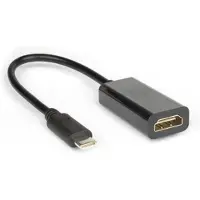 Hamlet XVAUC-HDM4K video kabel adapter USB Type-C HDMI Type A (Standaard) Zwart