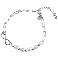 Go Dutch Label Armband (Sieraad) Armband Infinity Pearls Zilver