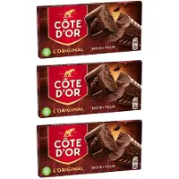 Côte d'Or chocoladereep puur - 400g x 3