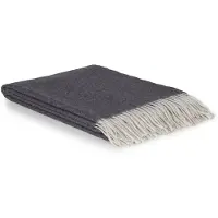 Most - Plaid Tibet - 50% Kasjmier wol, 50% Merino wol, - 140 x 200 cm - donkergrijs