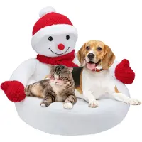 Shumee LEGWAY VOOR HOND KAT Kerstmis zacht kussen breed Sneeuwman