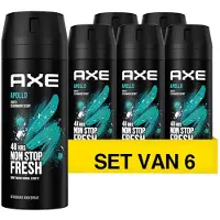 Axe Apollo Deodorant - Voordeelverpakking 6 x 150 ml