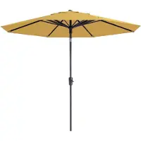 Madison Paros 2 luxe stokparasol - 300 cm. - geel