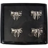 Mars & More Servet Ring strik zilver 5x4,5cm (set of 4)