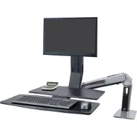 Ergotron zit-sta werkplek single monitor WorkFit-A Dual - zwart