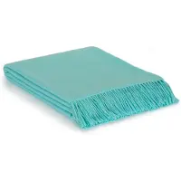Most - Wollen plaid Rio - 100% schapenwol - 140 x 200 cm - cyaan