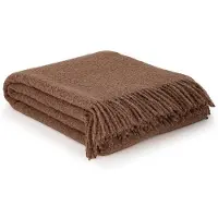 Most - Wollen bouclé plaid Paris - 80% wol - 140 x 200 cm - beige-bruin