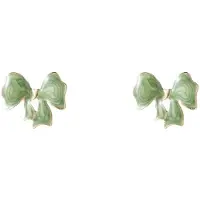 Go Dutch Label Oorknoppen Enamel Bow Mint