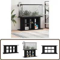 vidaXL Aquariumstandaard 120x40x60 cm bewerkt hout zwart