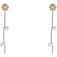 Go Dutch Label Oorknoppen Pearly Flower Goud