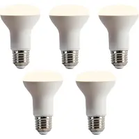 LUEDD Set van 5 E27 dimbare LED lamp R63 6,2W 520 lm 2700K