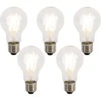LUEDD Set van 5 E27 3-Staps Dimbare LED Lampen A60 5W 700 lm 2700K