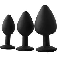 Dream Toys - Anal Training Kit - Buttplug set met siersteen - Rood