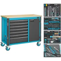 Hazet 179NW-7/210 Werkplaatswagen Kleur (specifiek): Zwart, Blauw