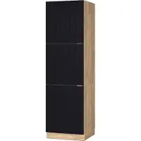 Vicco Fame-Line Ovenombouwkast – 60 cm Zwart gestreept