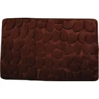 MSV Badmat met Antislip Onderzijde – Zachte Absorberend Badkamer Mat met Kiezelsteendesign