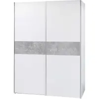 Emob Puls kledingkast houtmateriaal decoratief folie 2 deuren 170x195x59 cm