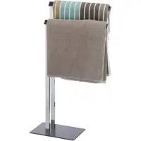Relaxdays Handdoekhouders + handdoekhaken, Handdoekenrek