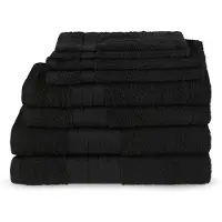 Good Morning Badgoedset 100% katoen - black - 8 delig