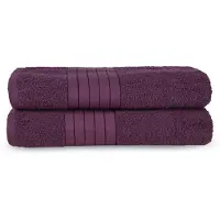 Good Morning Badstof Badlaken 100% Katoen 70x140cm - bordeaux - Set van 2