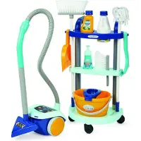 Ecoiffier Clean Home Schoonmaakkar met Stofzuiger