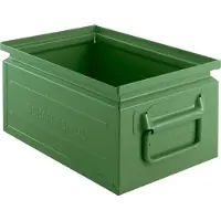 Schäfer Shop stapelbak, 8,5 l, 60 kg, L 330 x B 209 x H 150 mm, staal, RAL 6011 (resada groen)