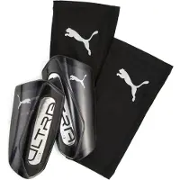 Puma Ultra Flex Sleeve Scheenbeschermers Zwart Zilver