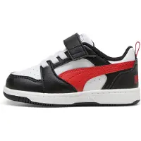Puma Rebound v6 Lo sneakers, Zwart/Rood/Wit, Maat 20
