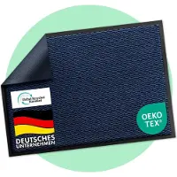 Floordirekt Premium Deurmat SKY Novo - Voor Entree - Vuilvangmat - Anti-slip & Afwasbaar - Voor Het Opbergen van Vuil - Blauw - 90 x 150 cm
