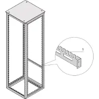 Schroff Varistar kabelopvangrail voor kastbreedte, 600W
