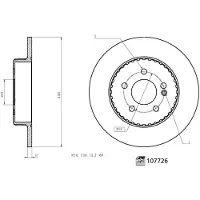 FEBI BILSTEIN 107726 Remschijf