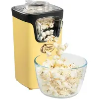 Bestron Popcorn machine - APC200V - Popcornmaker - Incl. 10 popcorn zakken en maatlepel - Klaar in 2 min - Geel - 5 jaar garantie
