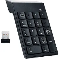 24hShop Draadloos Numeriek Toetsenbord - Batterij Inbegrepen - Compact Wireless Design