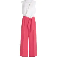 Betty & Co Jumpsuit pink / wit