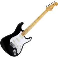 SX Elektrische gitaar - SST57-BK - Retro Series 57 - ST-model - 3x Single Coil - Esdoorn toets - Zwart - Inclusief gigbag