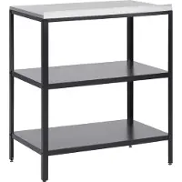 Beliani VILAMA - Buitenkeuken eiland - Zwart - 80x50x92 cm - Staal