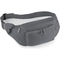 Quadra - Sacoche banane - 2 litres (Taille unique) (Gris graphite) - UTBC741