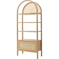Homitis Nala 75 Boekenplank | ESSENHOUTEN BODY | Natuurlijk - - Stellingkast Woonruimte - Bruin - Melamine; Spaanplaat