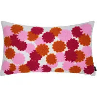 Linen&More Sierkussen Miley Wit / Oranje / Roze 50 X 30 Cm