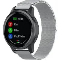 Garmin Vivoactive / Vivomove milanese band - zilver