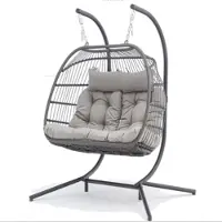 AVH-Collectie La Brisa hangstoel 2 persoons grijs