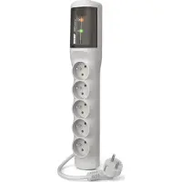 Acar XP Serie - Stroomverdeler - 1,5m Kabel - Grijs - 5 Stopcontacten