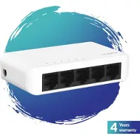 Strong SW5000P netwerk-switch Gigabit Ethernet (10/100/1000) Wit