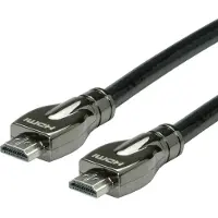 Roline HDMI Ultra HD Kabel met Ethernet, M/M, zwart, 7,5 m