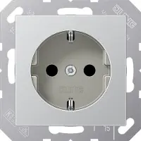 JUNG A1520KIAL Wandcontactdoos Inzetstuk 1-voudig Aluminium 1 stuk(s)
