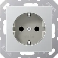 JUNG JG SCHUKO stopcontact, type A1520AL, aluminium