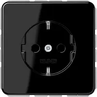 JUNG JG SCHUKO stopcontact CD1520SW, 16A, 250V, kleur: zwart